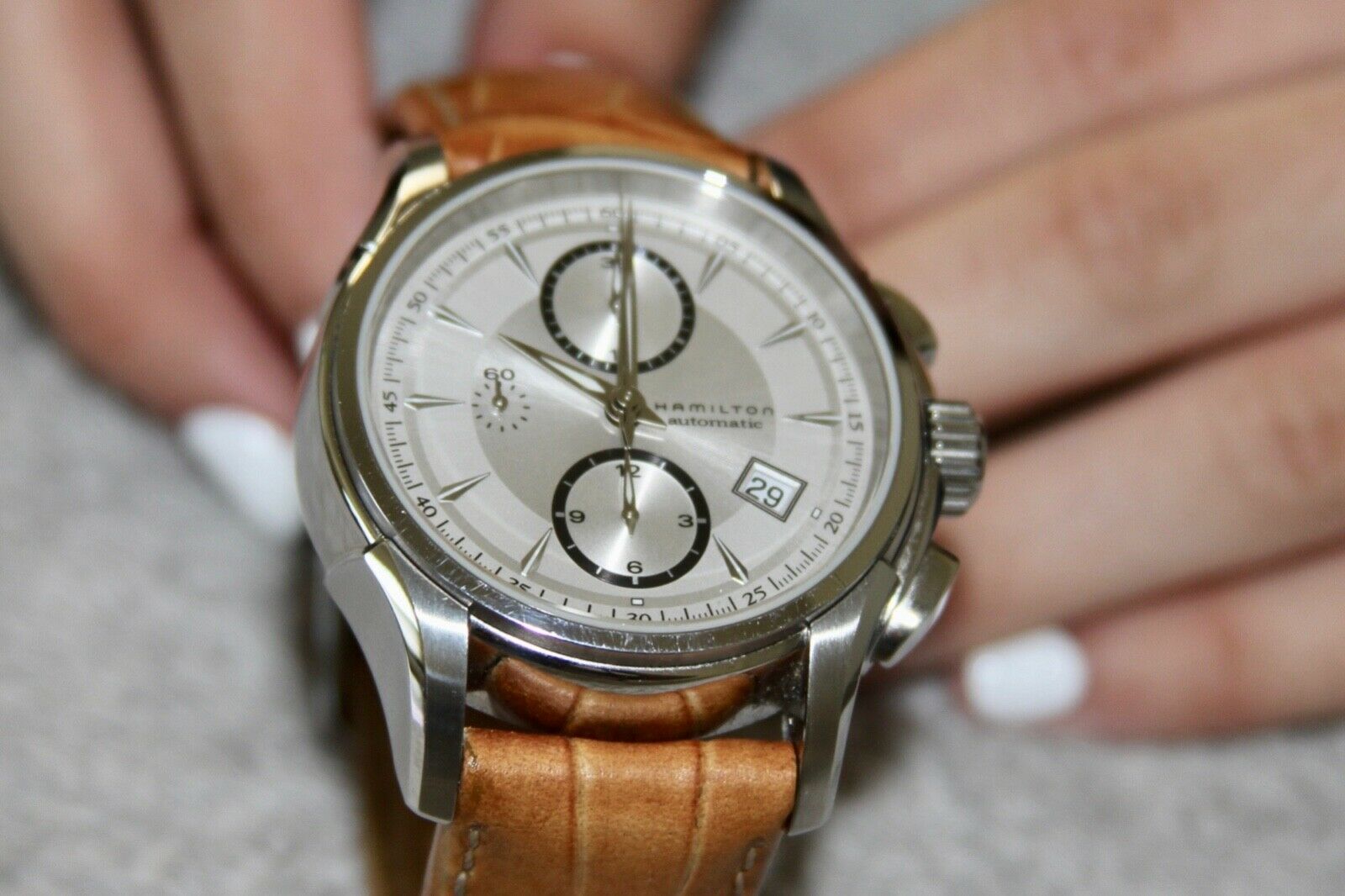 Hamilton Jazzmaster H326160 Automatic Chronograph Watch Hamilton Jazzmaster H326160 Automatic Chronograph Watch