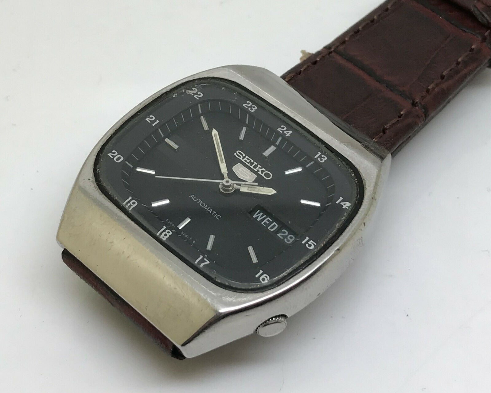 RARE VINTAGE SEIKO 6309 523A AUTOMATIC ORIGINAL BLACK