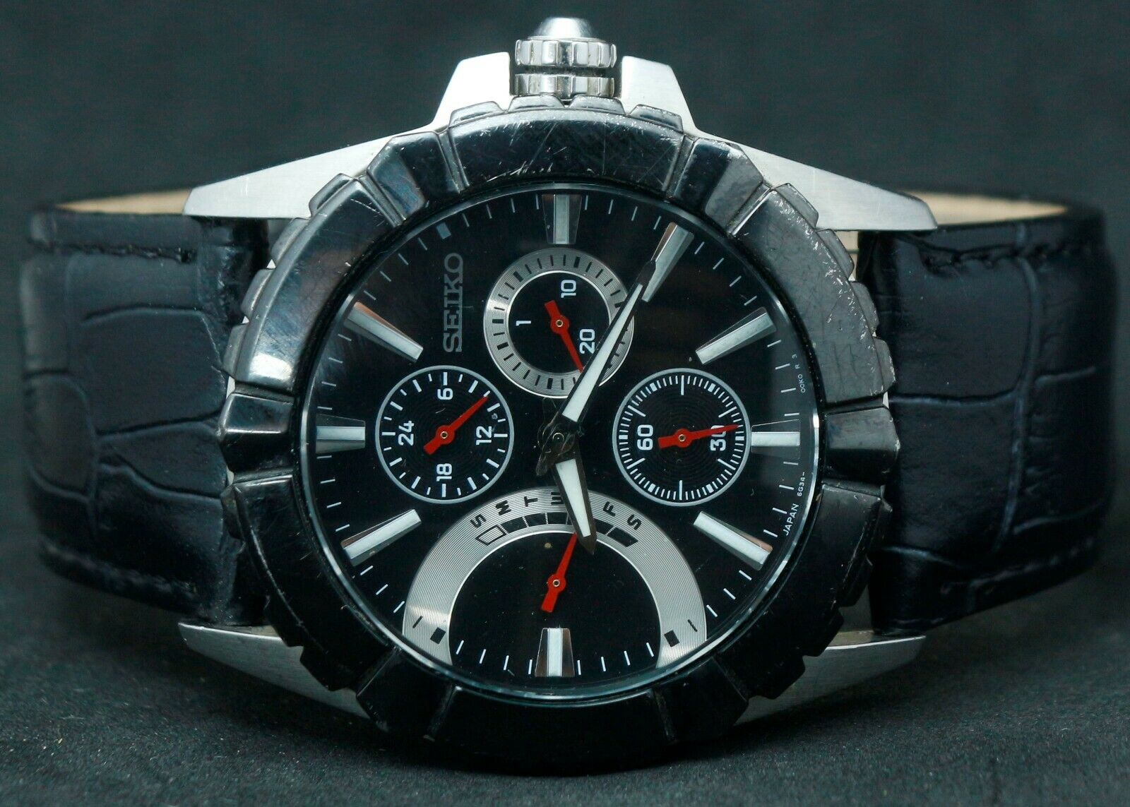 Seiko Lord 6G34-00F0 Multi-function Japan Made Men's Great