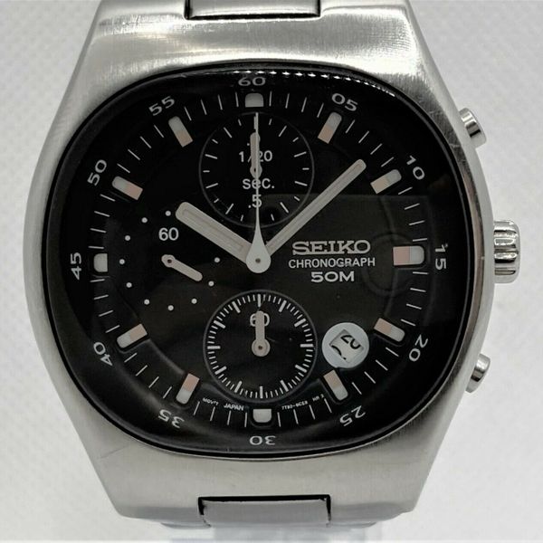 Mens Seiko SND241 7T92-0CD0 Chronograph Space / Moon Watch