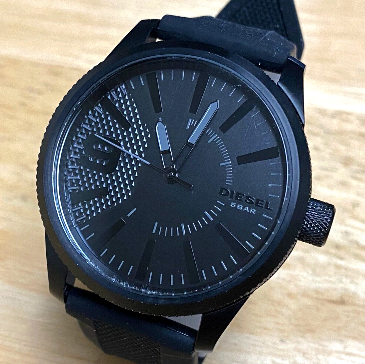 Diesel Watch for Men Rasp, Quartz Movement, 46 mm Black Stainless Steel  Case with a Silicone Strap, DZ1807 : Amazon.co.uk: Fashion
