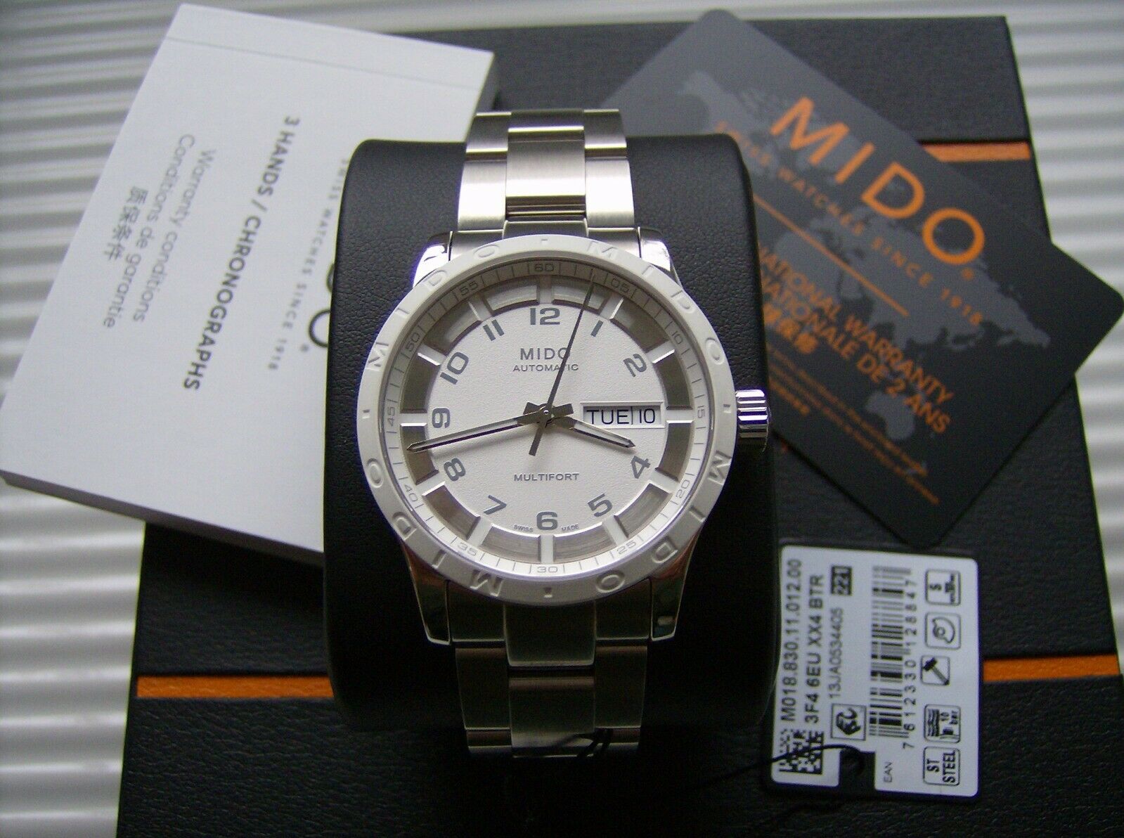 Mido Multifort M018.830.11.012.00 Automatic ETA2836-2 Swiss Watch