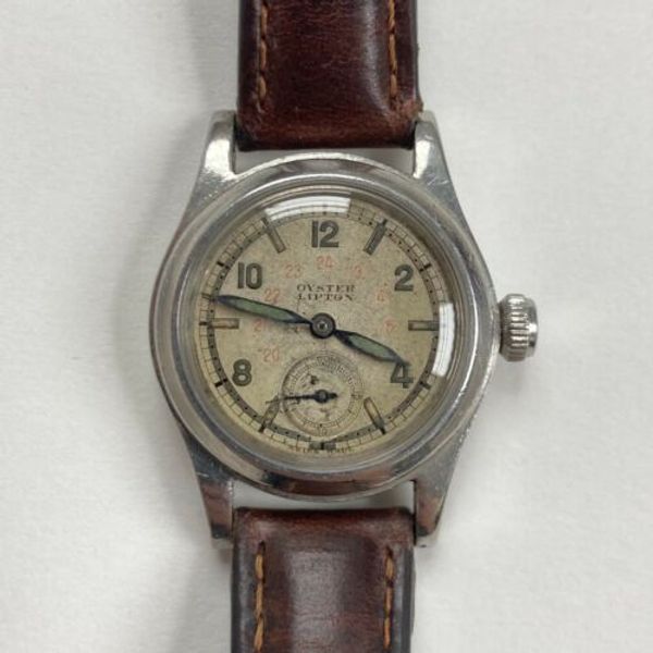 VINTAGE ROLEX OYSTER LIPTON REF 3136 WINDUP MEN'S MILITARY WATCH