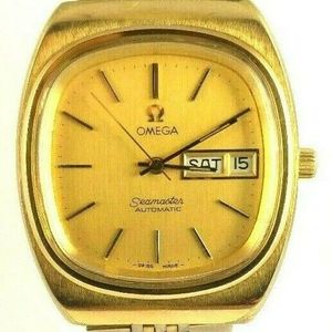 Vintage Omega Seamaster 166.02.11 Cal. 1020 Gold Plated Men's