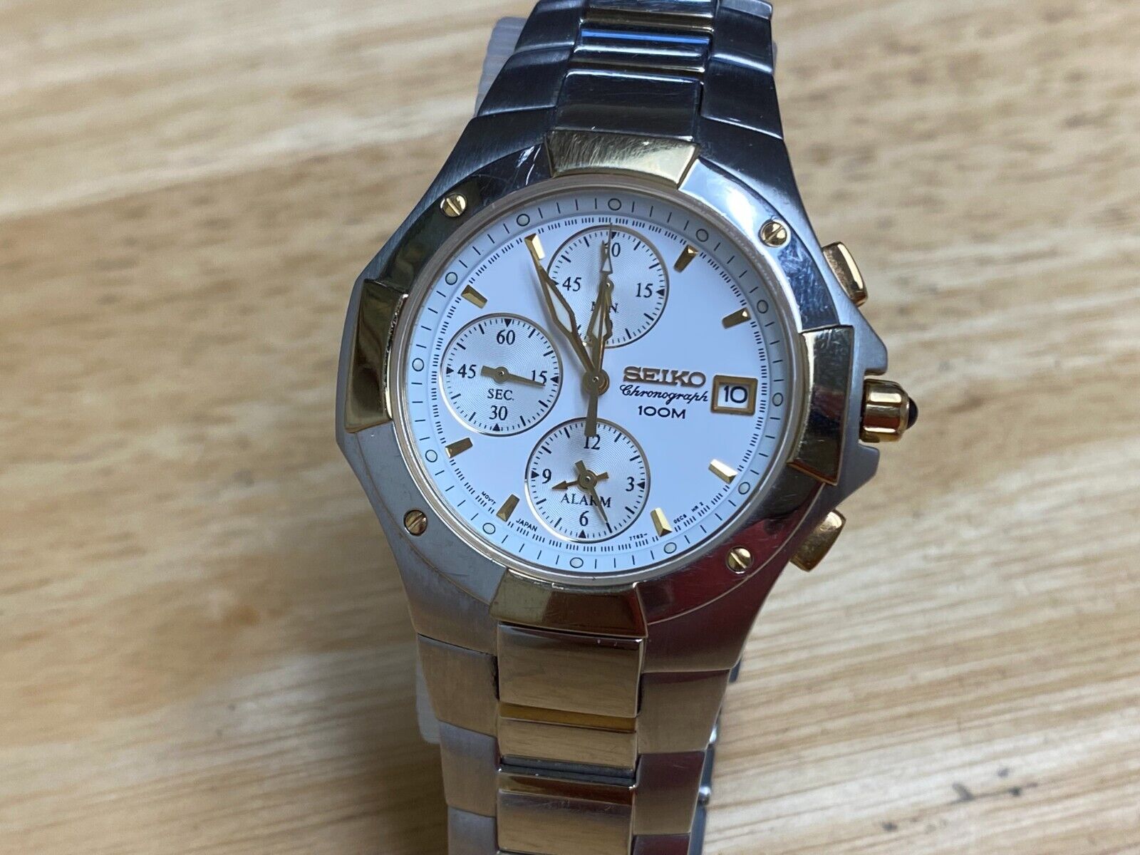 SEIKO クロノグラフ 7T62 100m防水 SEIKO Chronograph Quartz Watch 100M Waterproof 7T62-0DV0 | eBay