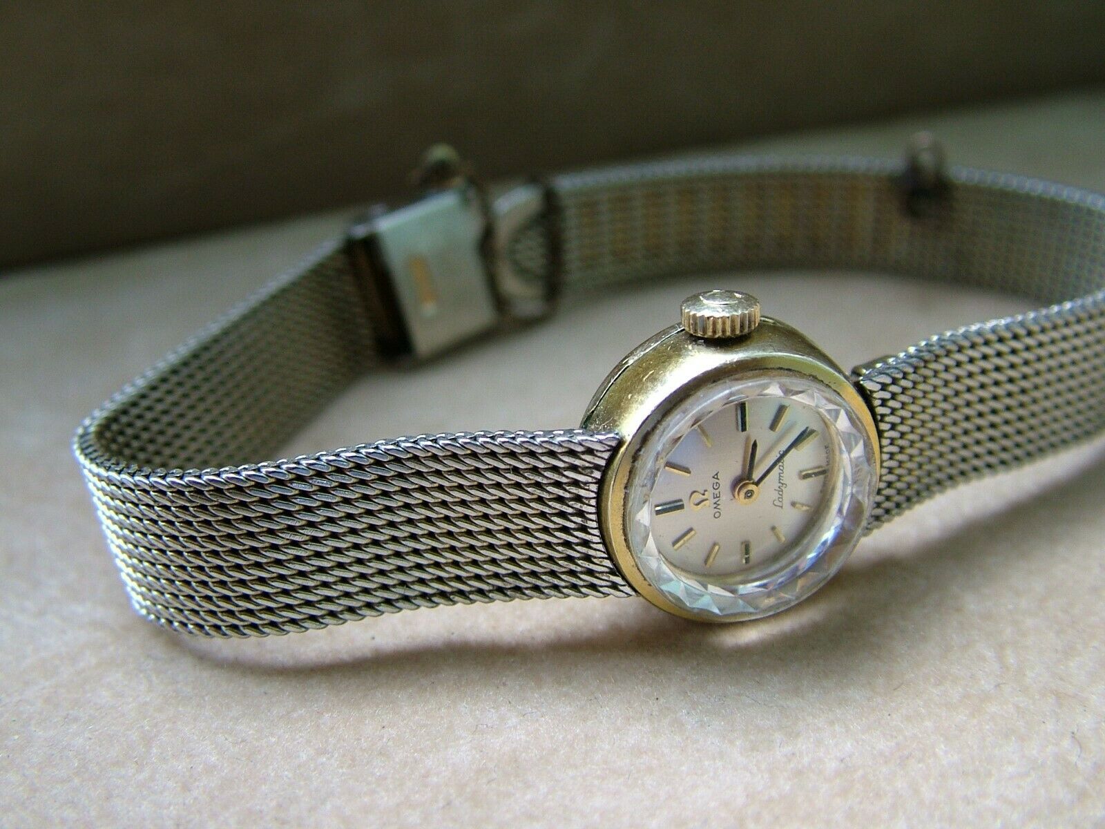 1960 s OMEGA LADYMATIC 17j Watch JB Champion 10K Gold Filled Mesh