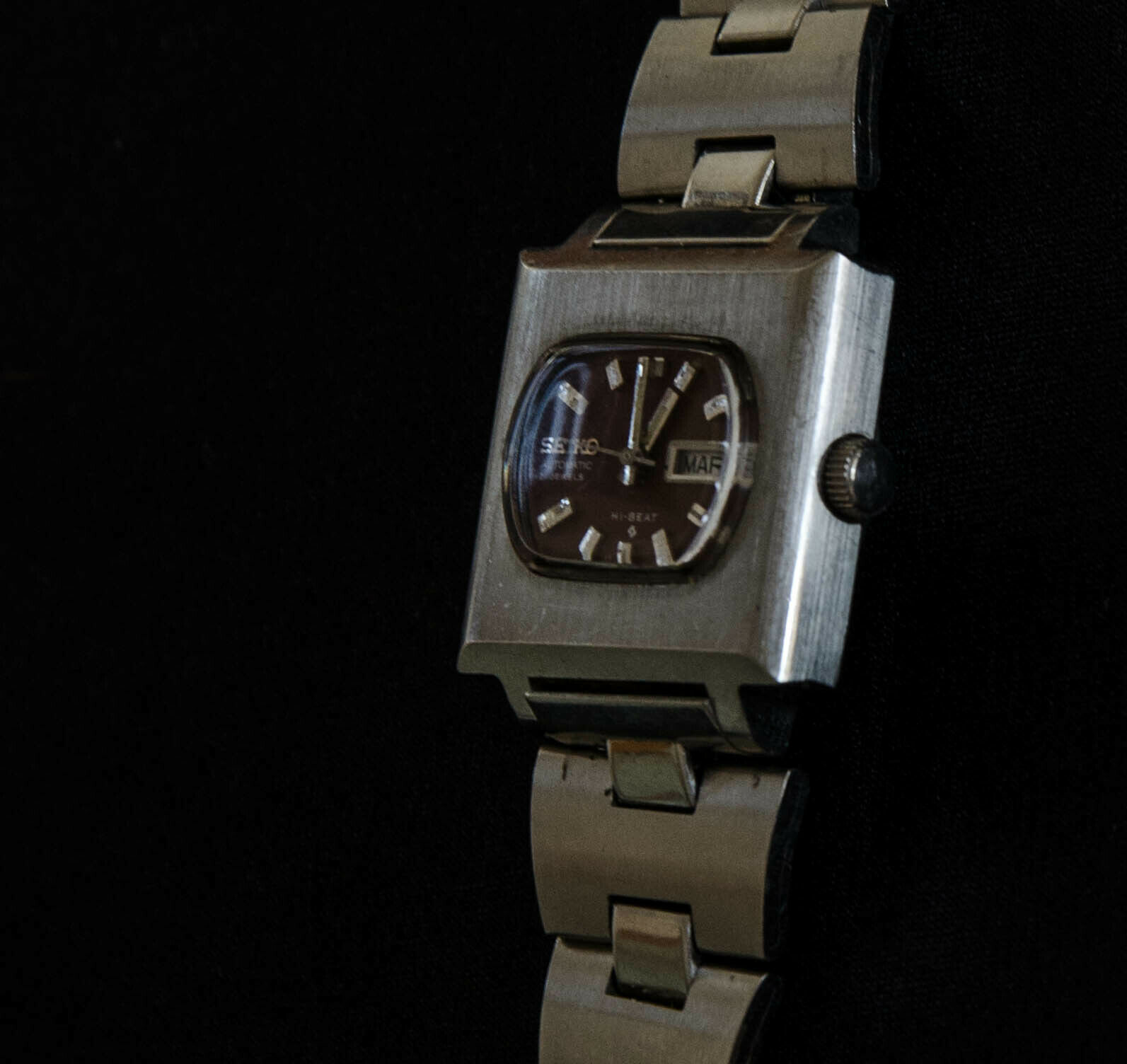 VTG SEIKO 2706-7000 Ladies WATCH 21 JEWELS AUTOMATIC Silver DIAL‎ 26mm - REPAIR Seiko 2706-7000 Rare Vintage Hi Beat Womens Automatic 21  main image 3