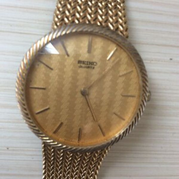 Vintage Rare Mens Seiko 8620 -0030 gold tone quartz dress wrist watch |  WatchCharts