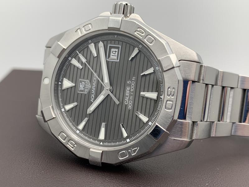 Tag heuer aquaracer shop calibre 5 grey dial