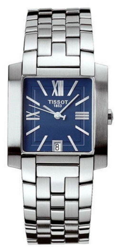 NOS Tissot TXL Square Blue Dial Stainless Steel Bracelet Watch