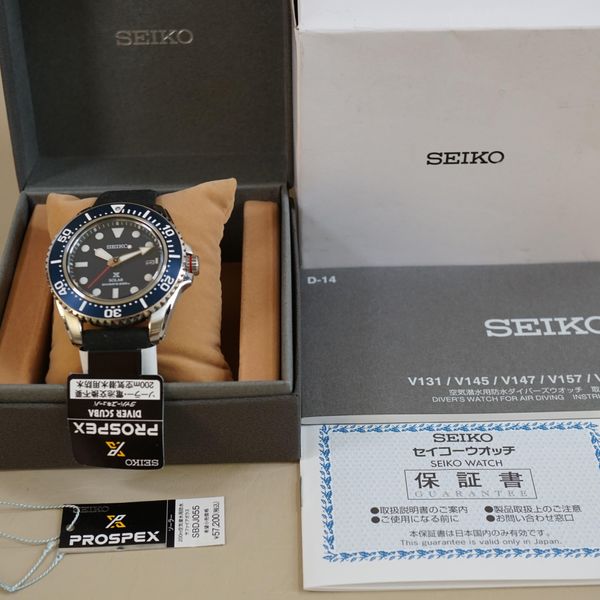 [WTS] Seiko Prospex SBDJ055 V157 Diver Scuba Solar Quartz Blue 200M ...