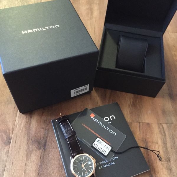 SOLD: Hamilton Jazzmaster Viewmatic Automatic Rosegold and Black $400 ...