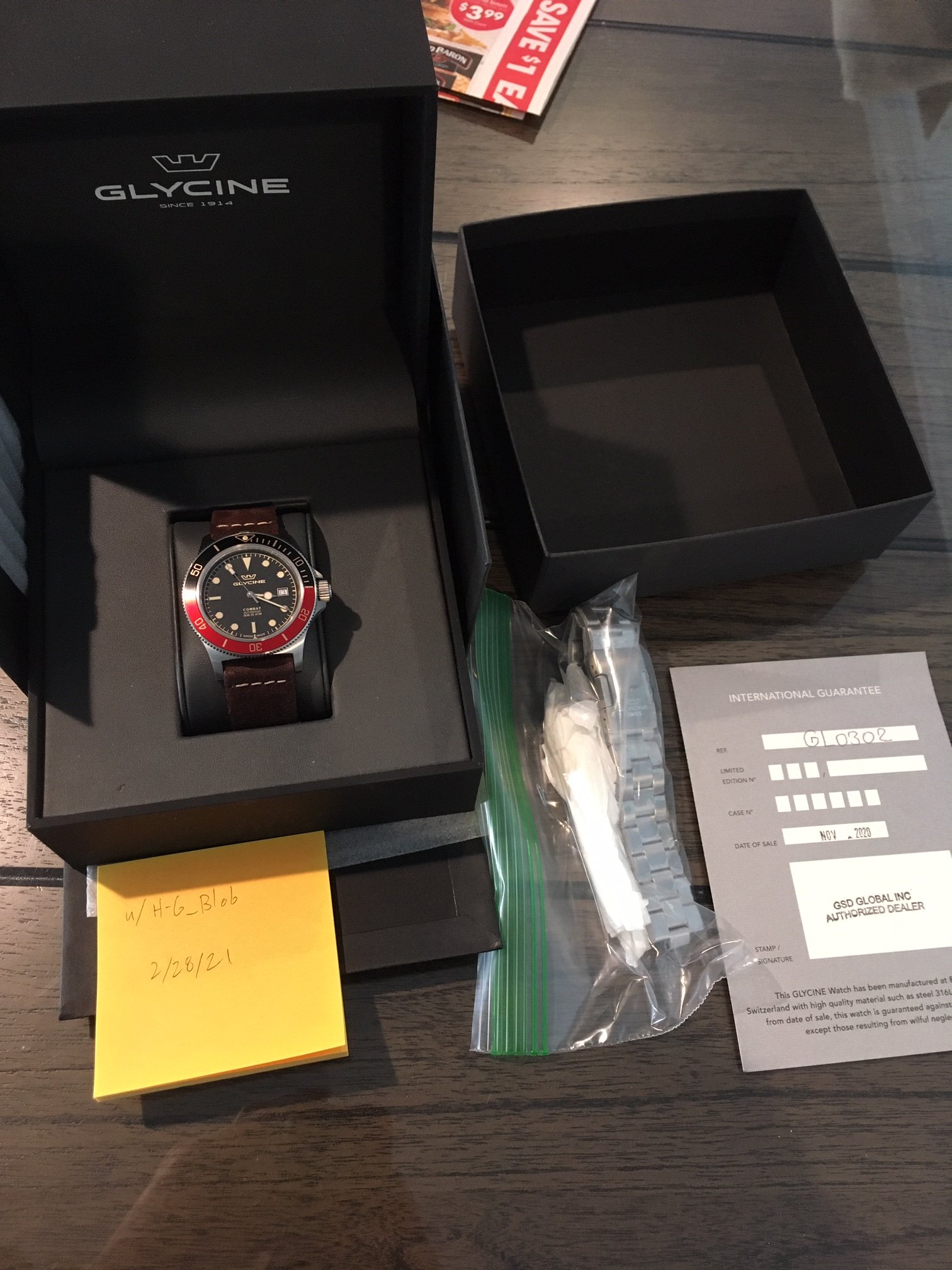 FS Glycine Combat Sub Coffee w extra Colareb Spoleto Strap