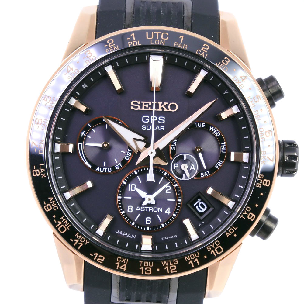 SEIKO] Seiko Astron GPS Solar 5X53-0AB0 SBXC006 Rubber x Stainless