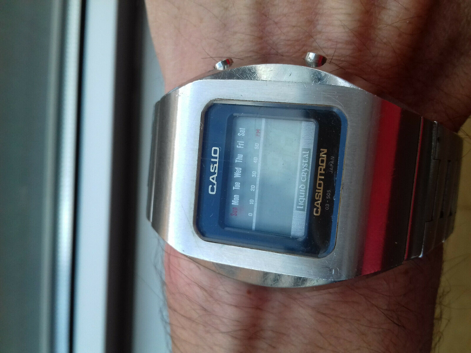 Vintage Casio Casiotron 03-503 oversize watch ultra rare