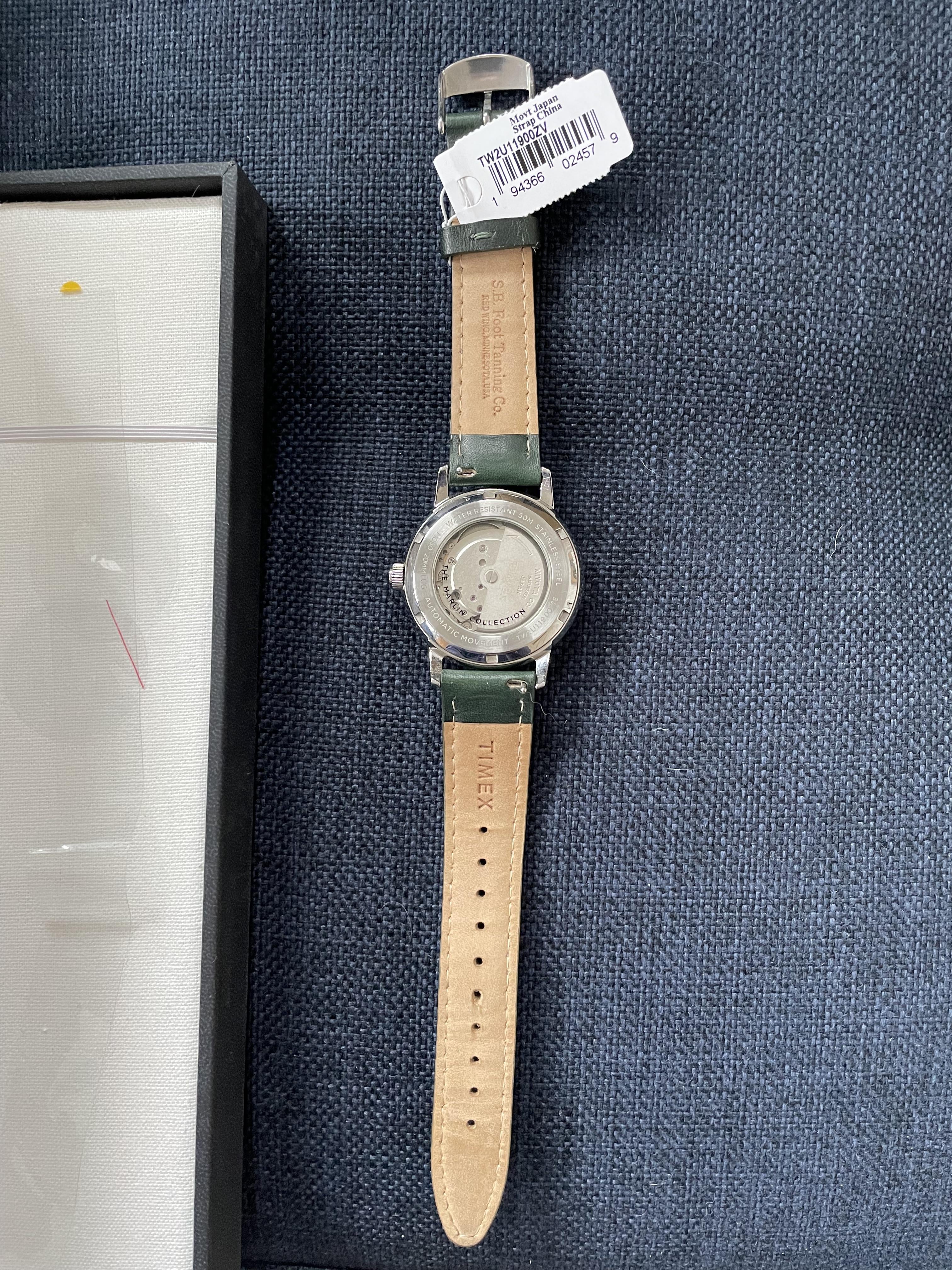 WTS Timex Marlin 40mm Green WatchCharts Marketplace