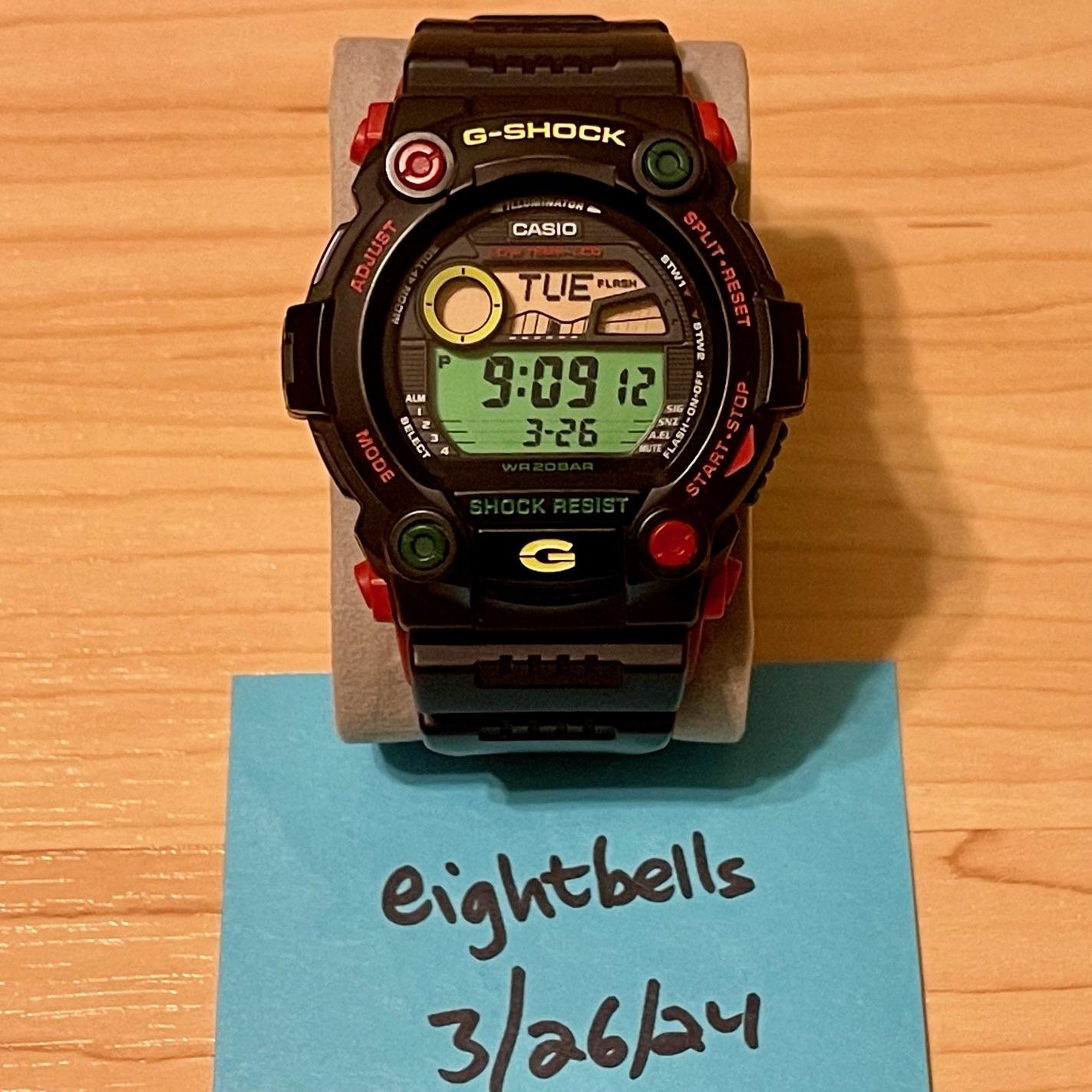 WTS] Casio G-Shock G-7900RF-1 Jamaica Rasta Tide Moon Graph