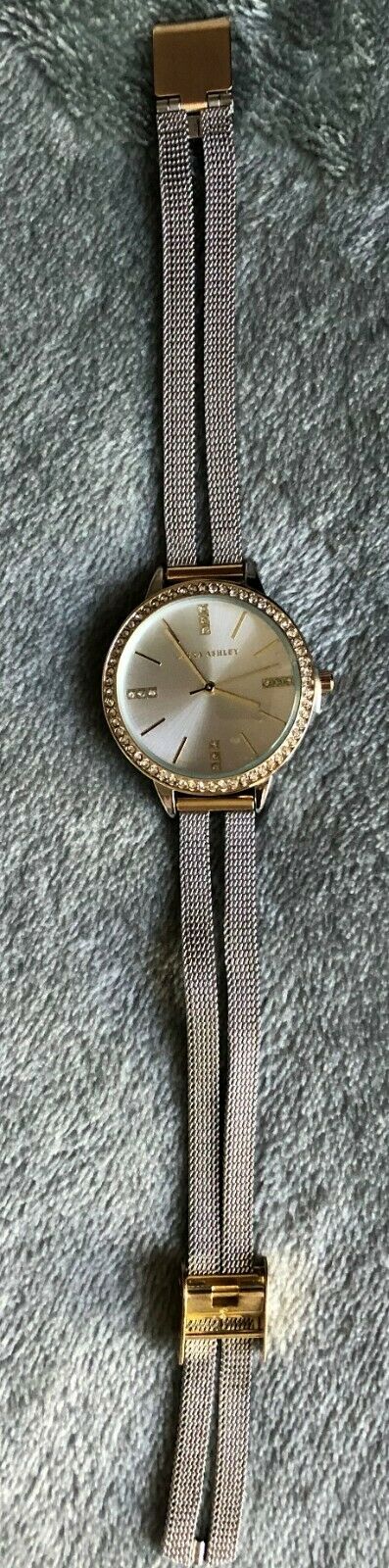 Laura ashley split mesh band sunray dial top watch