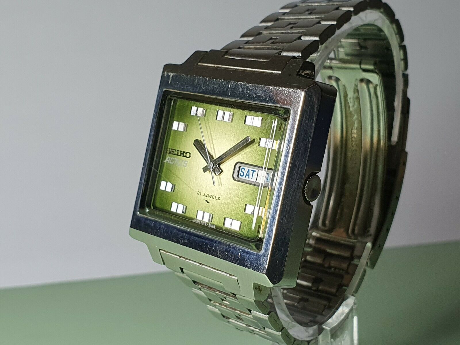 JA-1605| セイコー アクタス 7019-5070 デイデイト SSスクエア