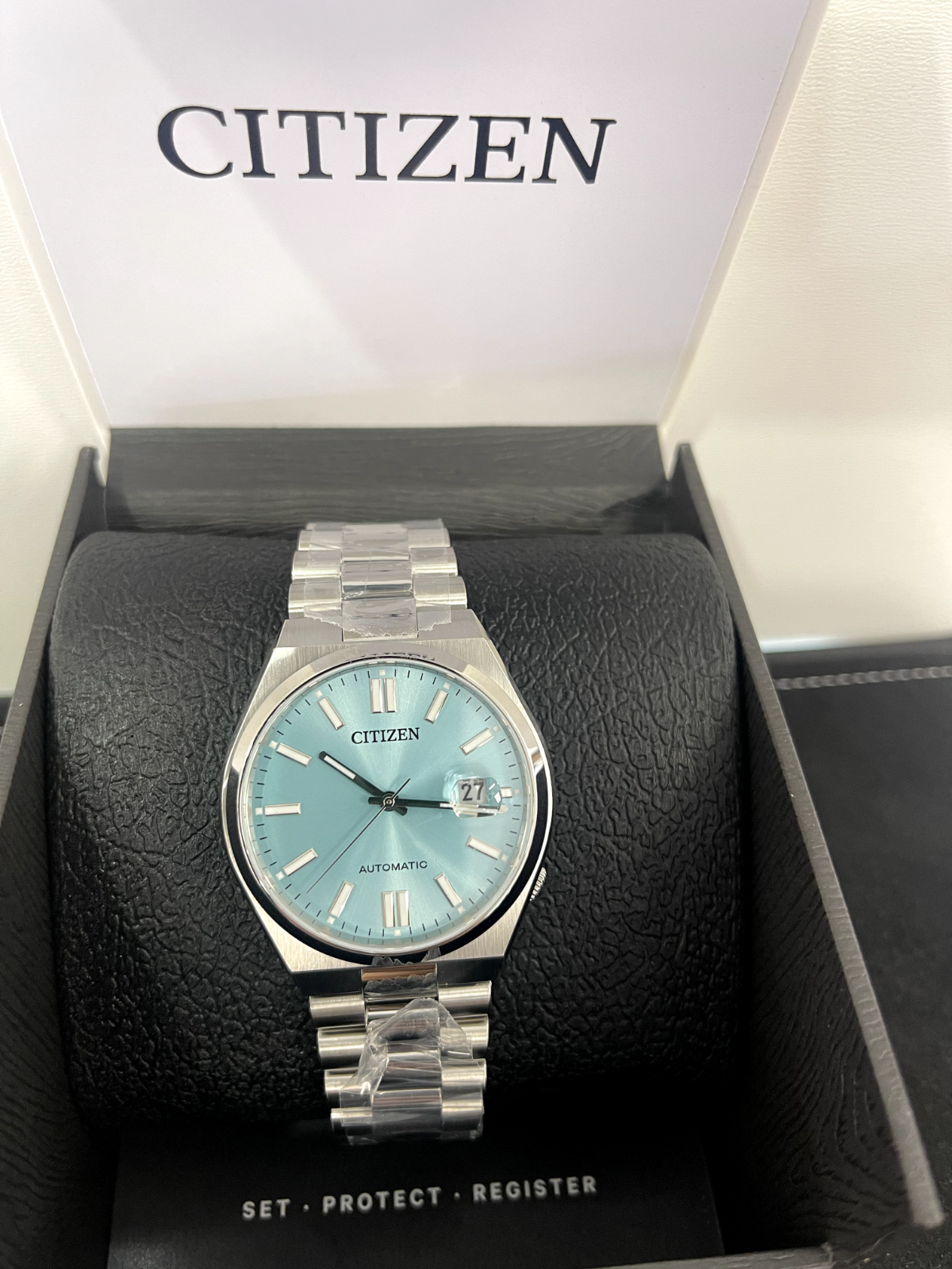 Citizen Tsuyosa Automatic (40mm) Sunray Light Blue Dial / Stainless Steel  NJ0151-53M
