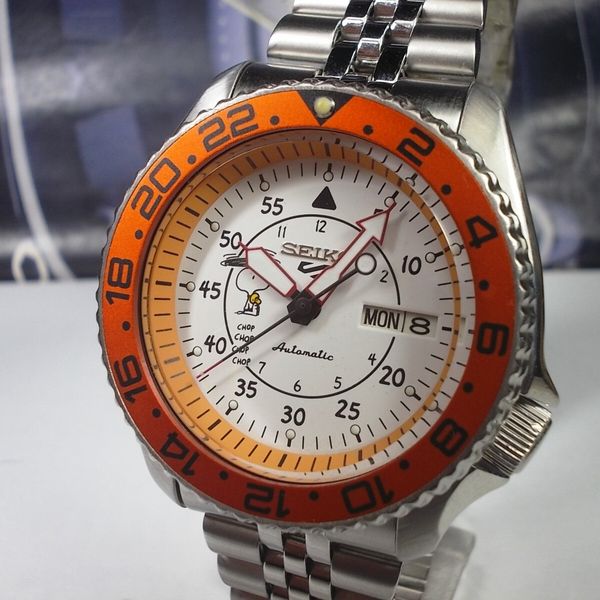 SEIKO 200M SCUBA DIVERS SKX007 MENS WATCH 7S26-0020 'SEIKO 5 SNOOPY ...