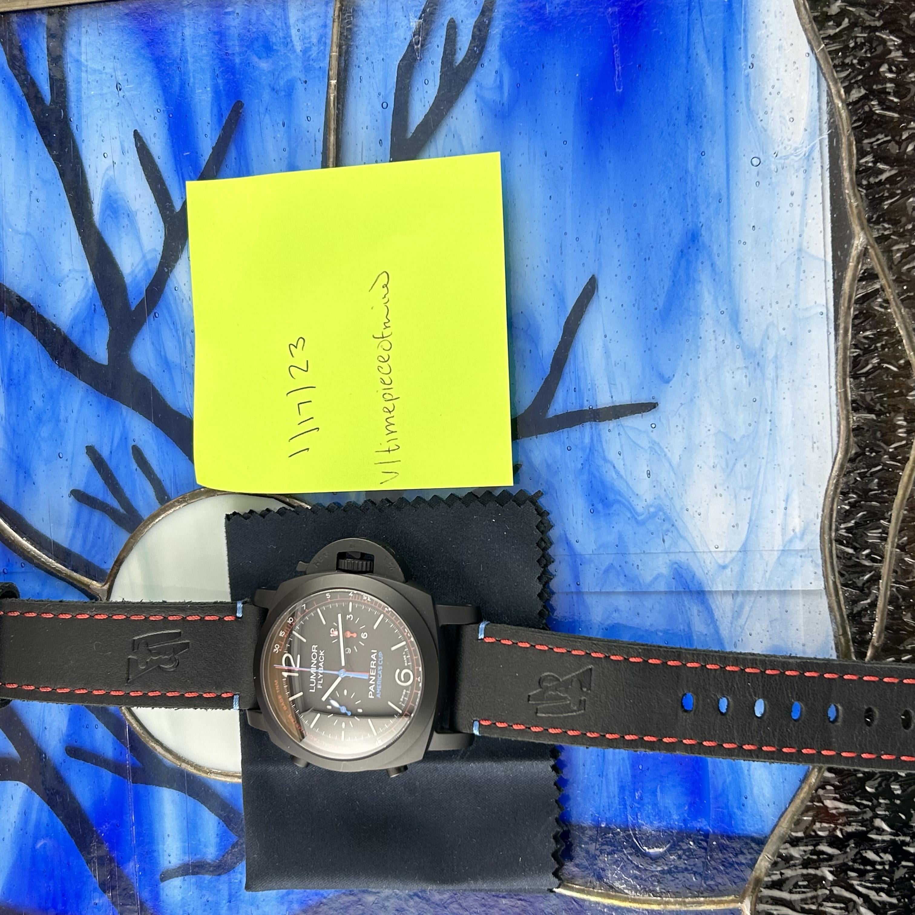 WTS PANERAI PAM00725 Ceramica Americas Cup Luminor Flyback Chrono