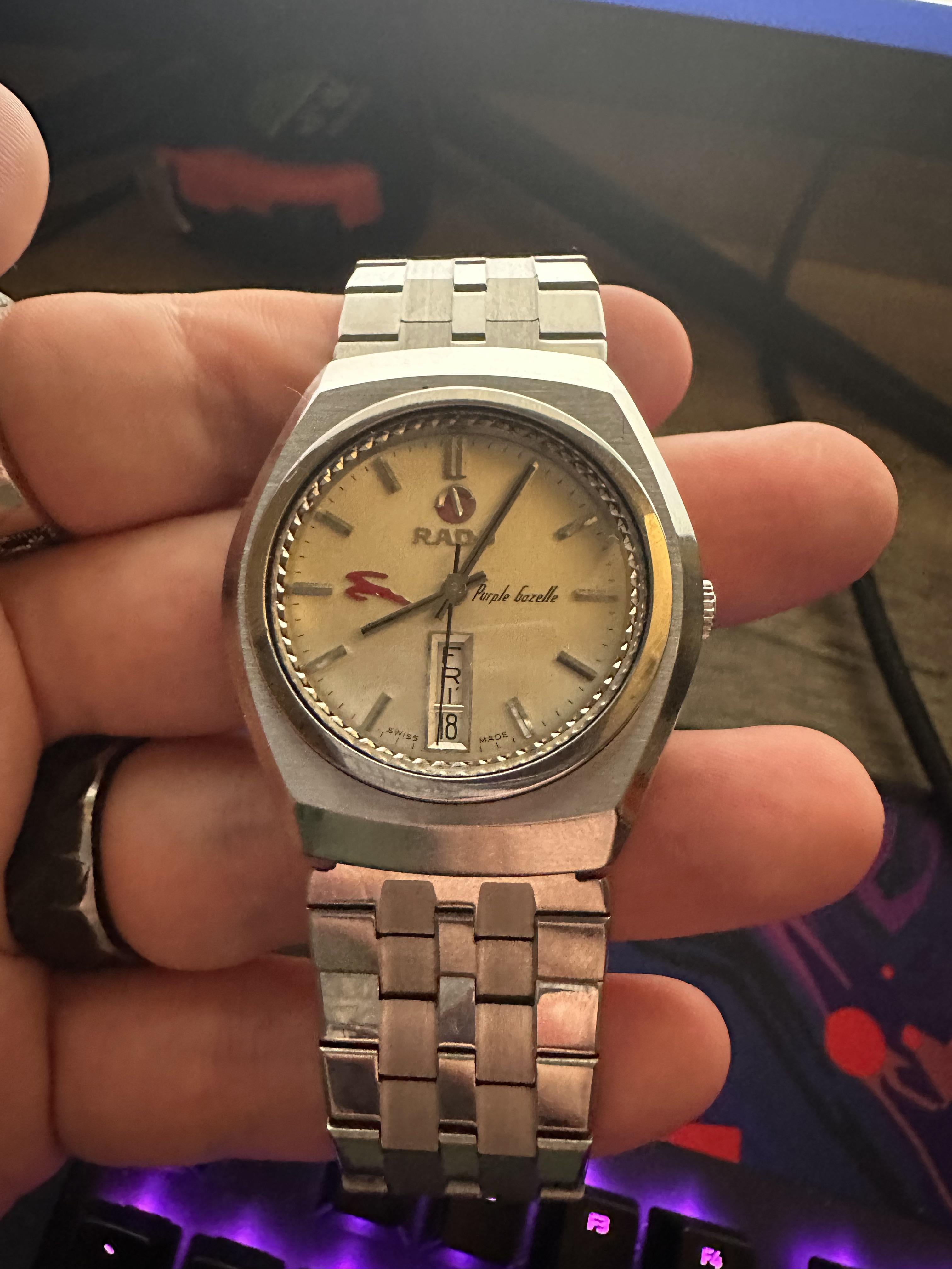 WTS] Vintage Rado Purple Gazelle - Great Condition | WatchCharts Marketplace