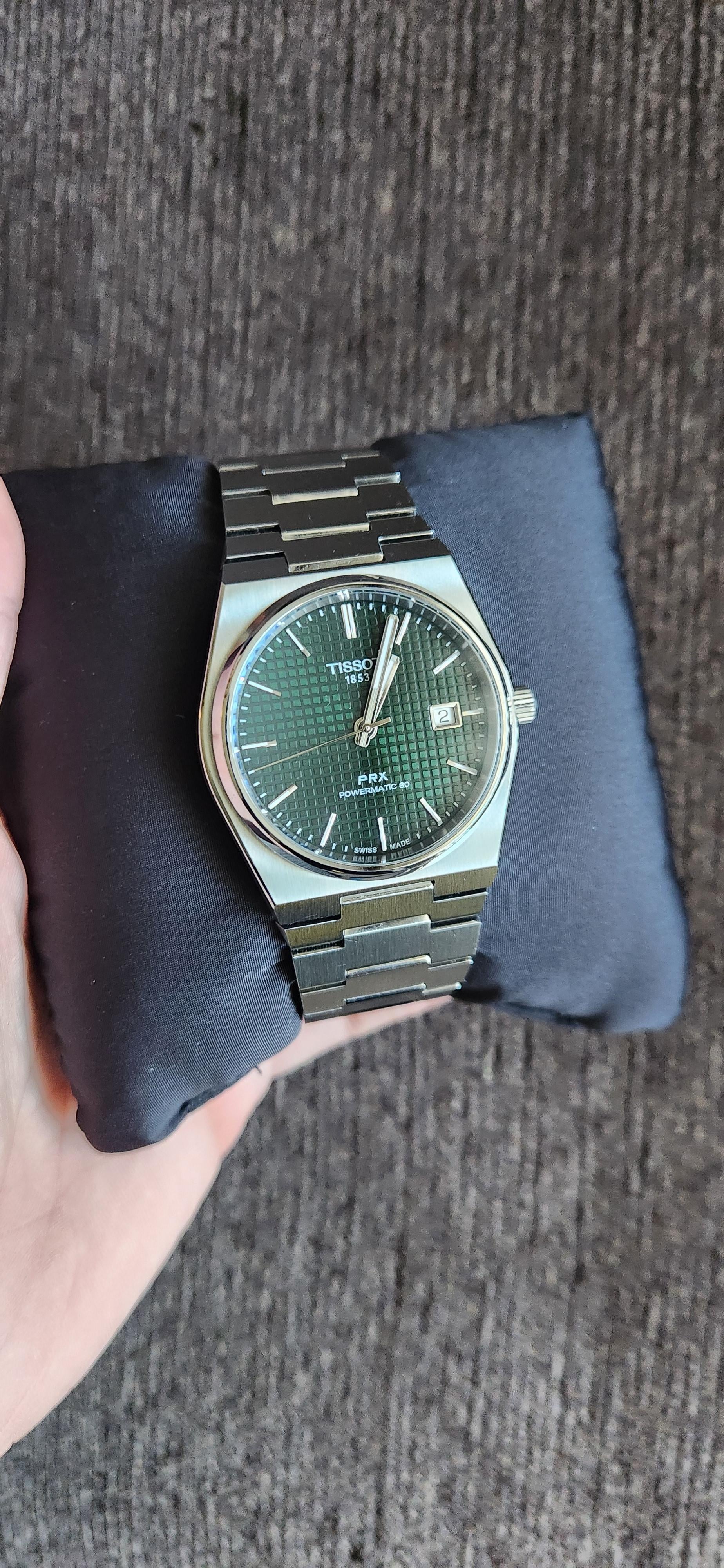 WTS Tissot PRX Powermatic 40mm Green With B P 375 WatchCharts