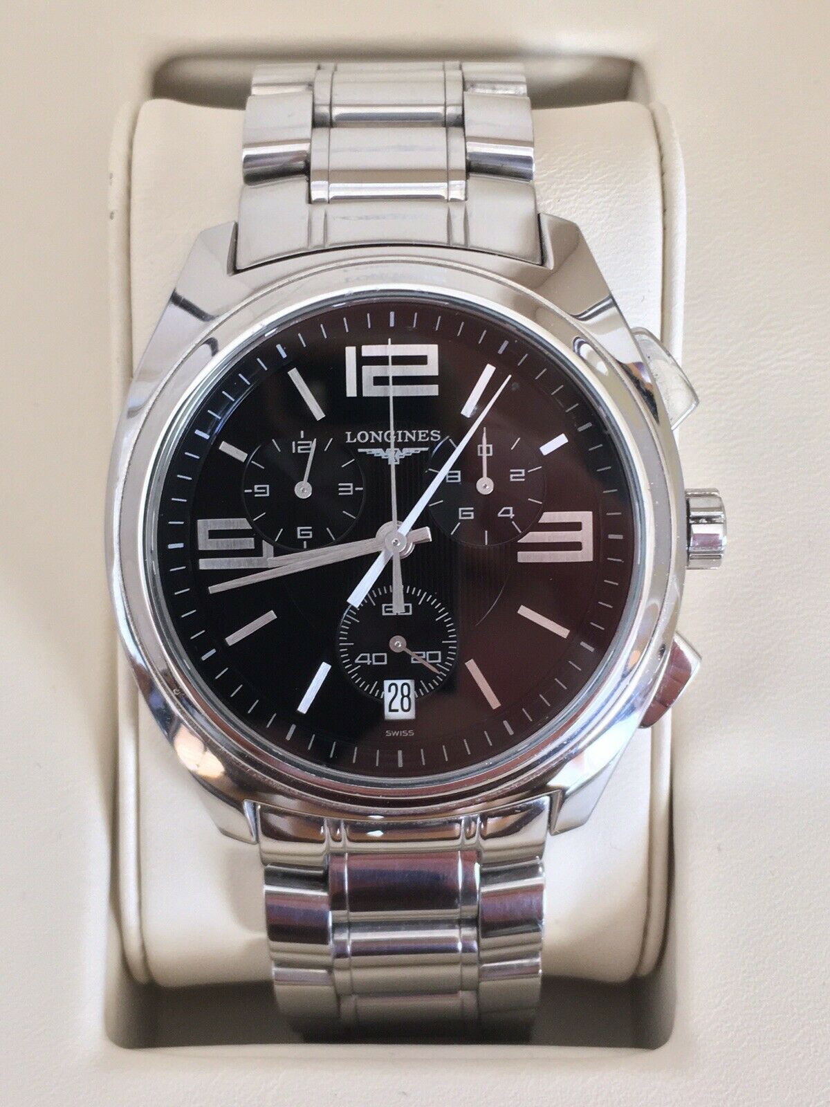 LONGINES LUNGOMARE CHRONOGRAPH REF. L3.633.4 SWISS QUARTZ LONGINES LUNGOMARE CHRONOGRAPH REF. L3.633.4 SWISS QUARTZ