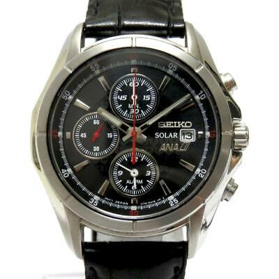 SEIKO ANA V172 0AB0 Solar Chronograph Men s Watch From Japan