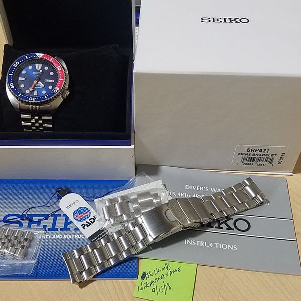 [WTS] Seiko PADI Turtle SRPA21 + Strapcode super jubilee bracelet