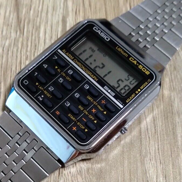 [RARE] Vintage Casio CA502 Calculator Lithium ALARM CHRONOGRAPH Watch