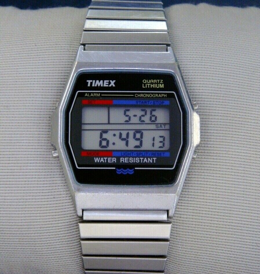 timex quartz lithium digital watch