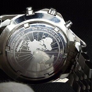 SEIKO non DIGITAL WATCH JAL JAPAN AIRLINES V657-6150 PLANE