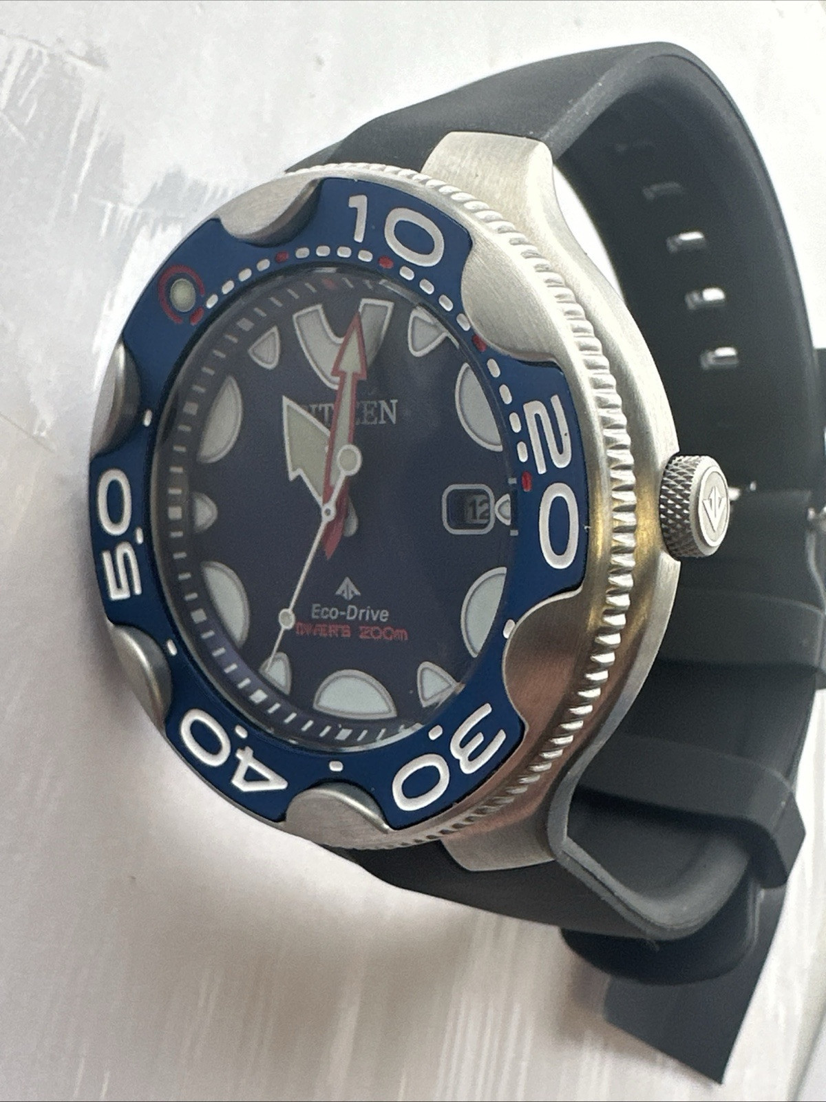 Citizen Mens Blue Eco-Drive ORCA Calendar E168-S128714 Promaster