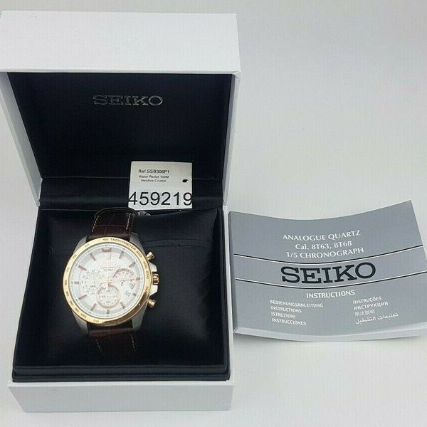 SEIKO 1/5 CHRONOGRAPH 8T63/8T68 TACHYMETER WATER RESISRTANT MENS WRIST  WATCH | WatchCharts
