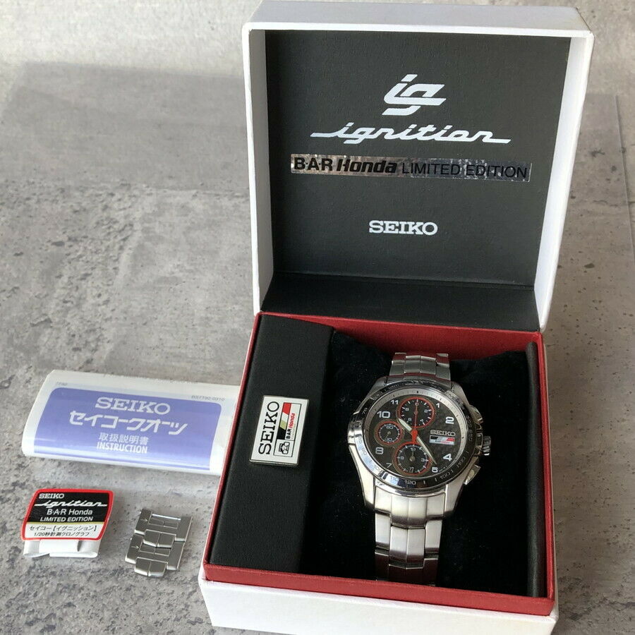 SEIKO 7T92-0GJ0 IGNITION F1 B.A.R. HONDA Limited Edition