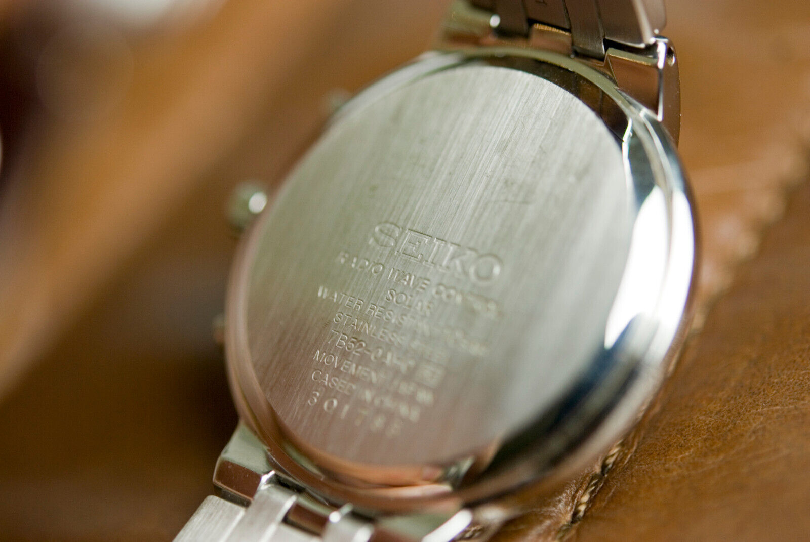 SEIKO 7B52-0AF0 Solar Radio Wave Control calendar Men's