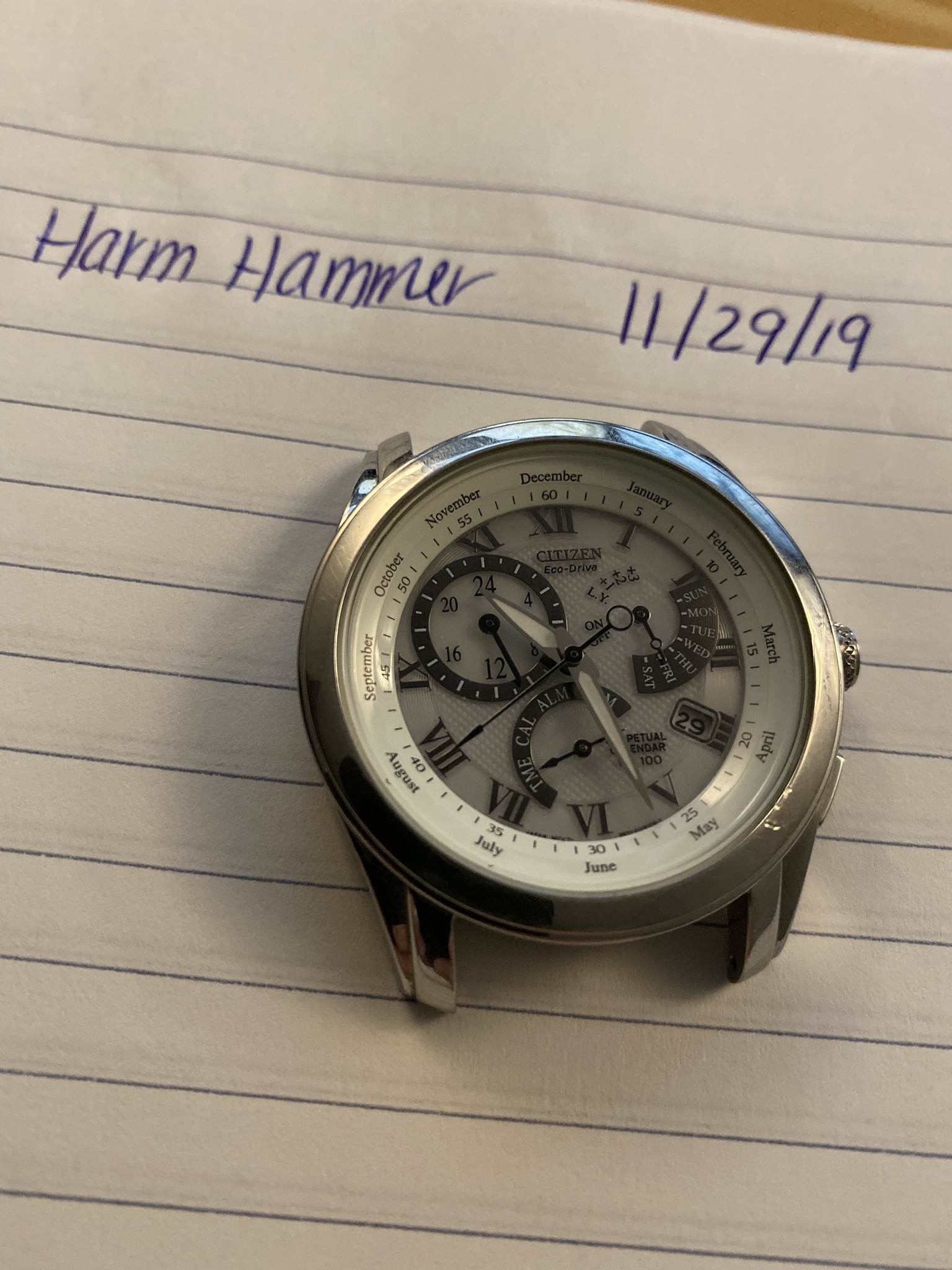 WTS] Citizen Eco Drive BL8000-03A Solar Perpetual Calendar. No