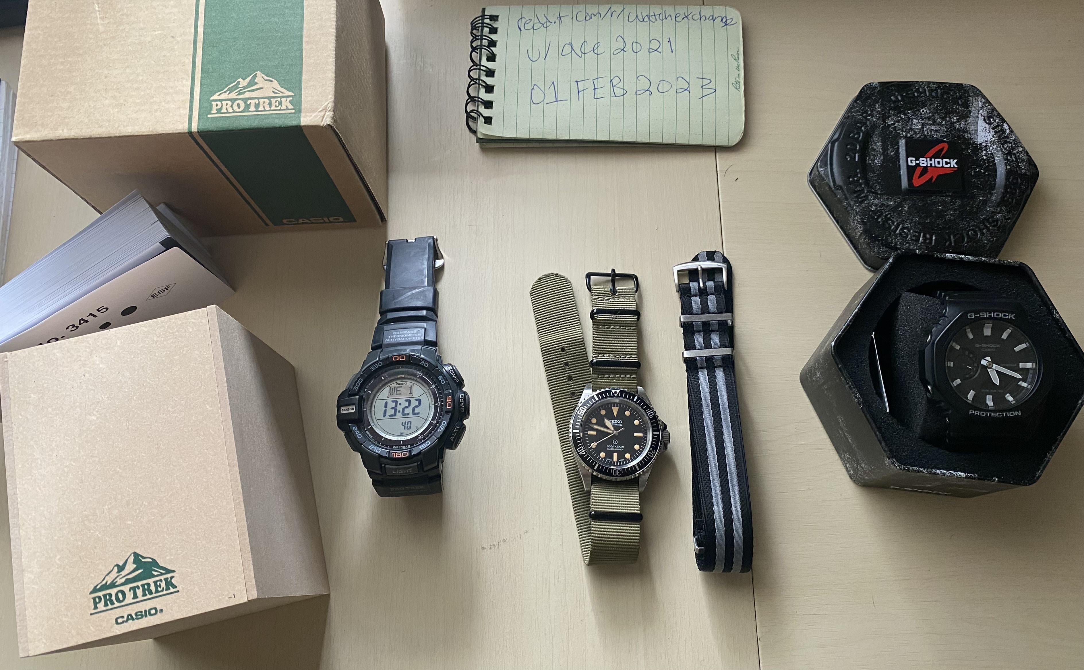 WTS] Seiko CasiOak GA 2100 1A (box + papers), PRG 270-1 + papers) | WatchCharts