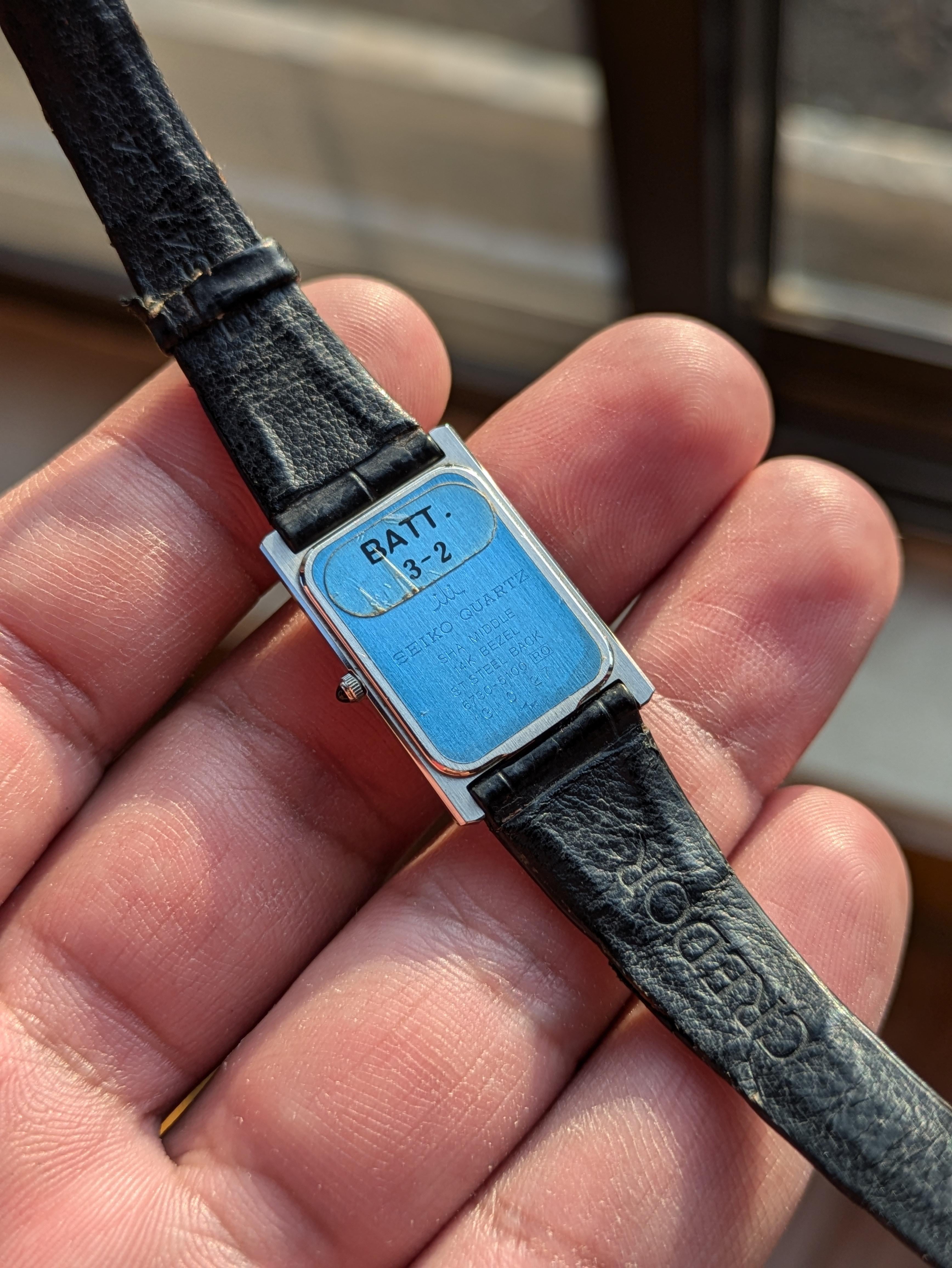 WTS] Seiko Credor Tank Ref. 6730-5100 14K yellow Gold, NOS