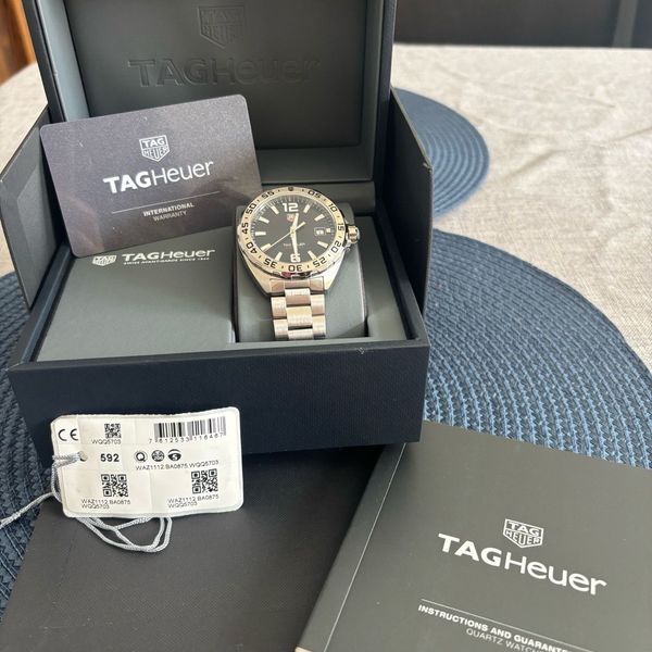 Tag Heuer Formula 1 Black Dial Silver Steel Strap Watch for Men - WAZ1112.BA0875