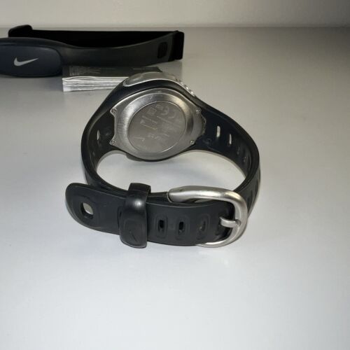 Men's Nike Triax C5 Watch And HRM Black/Silver w/ HRM, Needs New Battery |