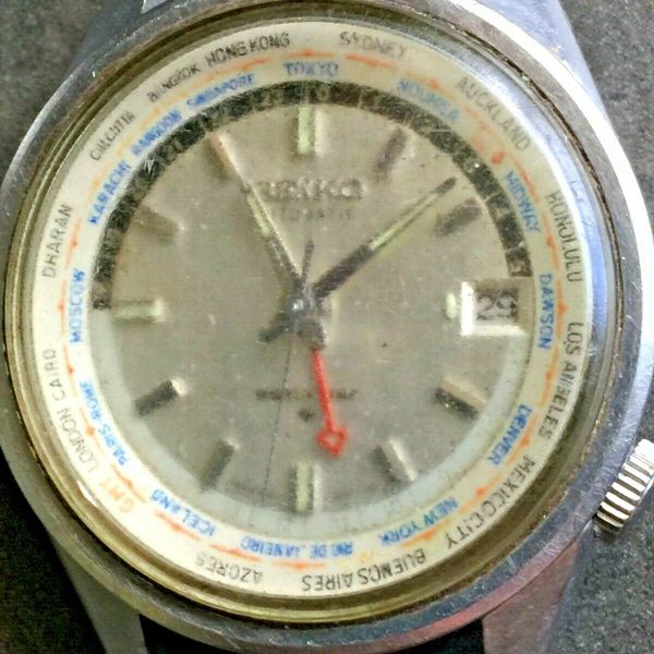 Seiko 61176010 World Time Automatic Watch / Not Running WatchCharts