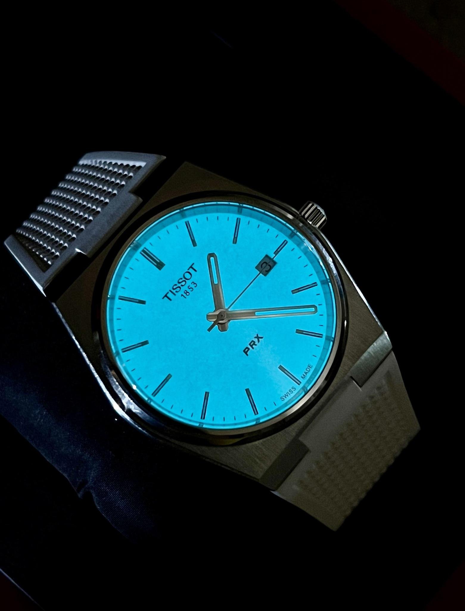 Tissot PRX 40mm Full Lume Dial 275 USD WatchCharts