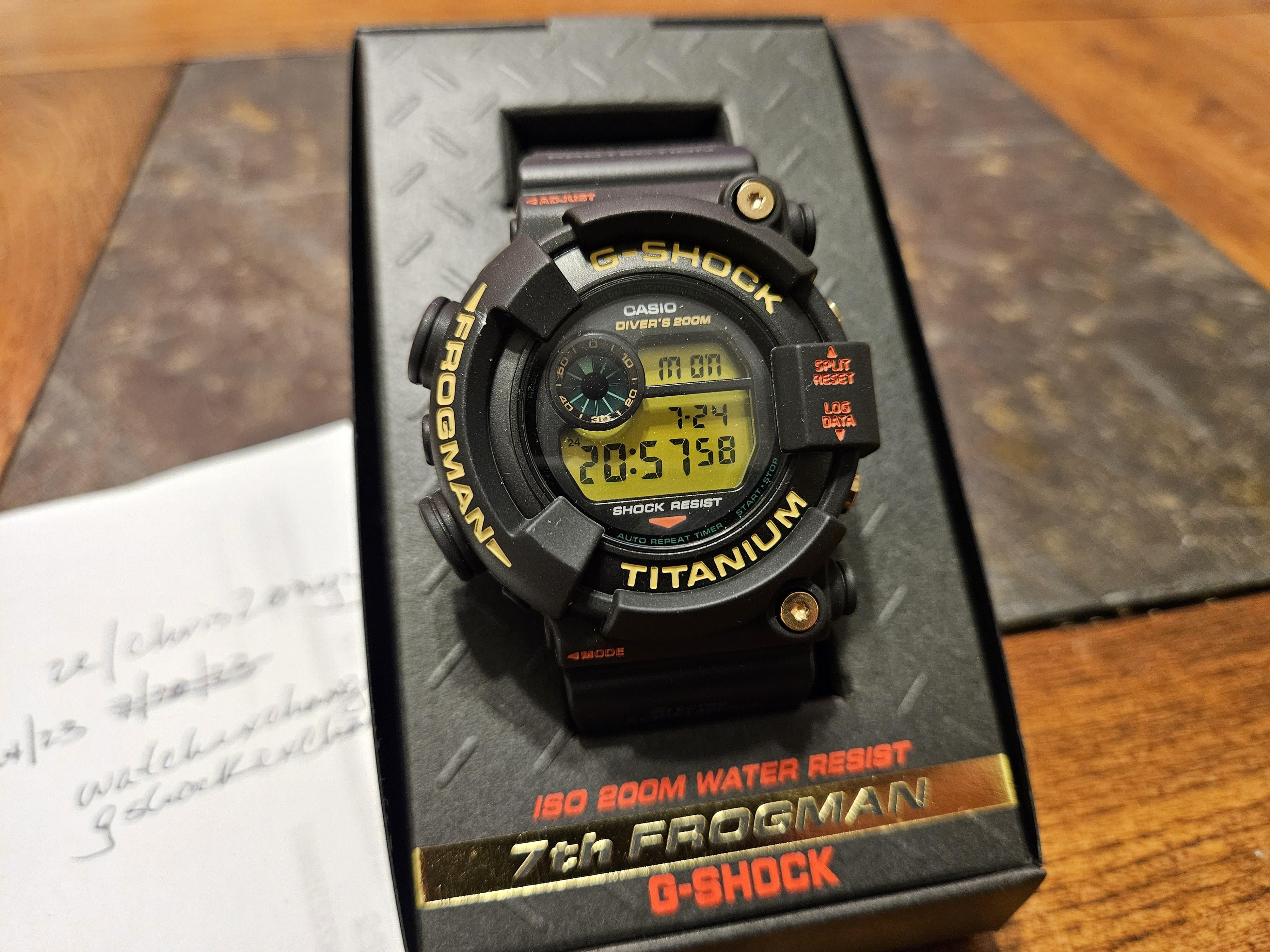 WTS] Casio g-shock DW-8201NT-1JR. 7th Frogman Anniversary. New