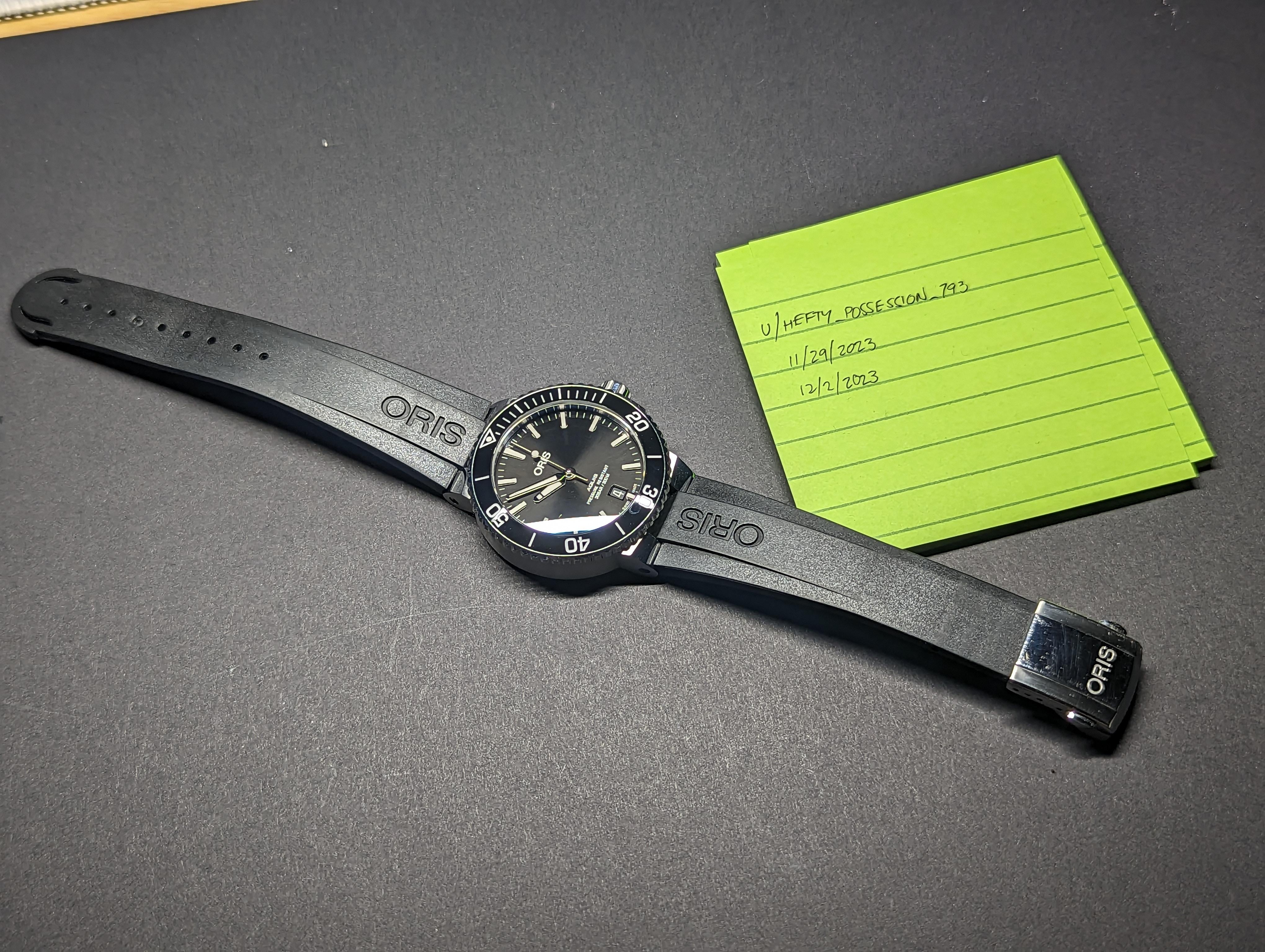 WTS WTT Rubber Strap for Oris Aquis 39.5mm 21mm WatchCharts