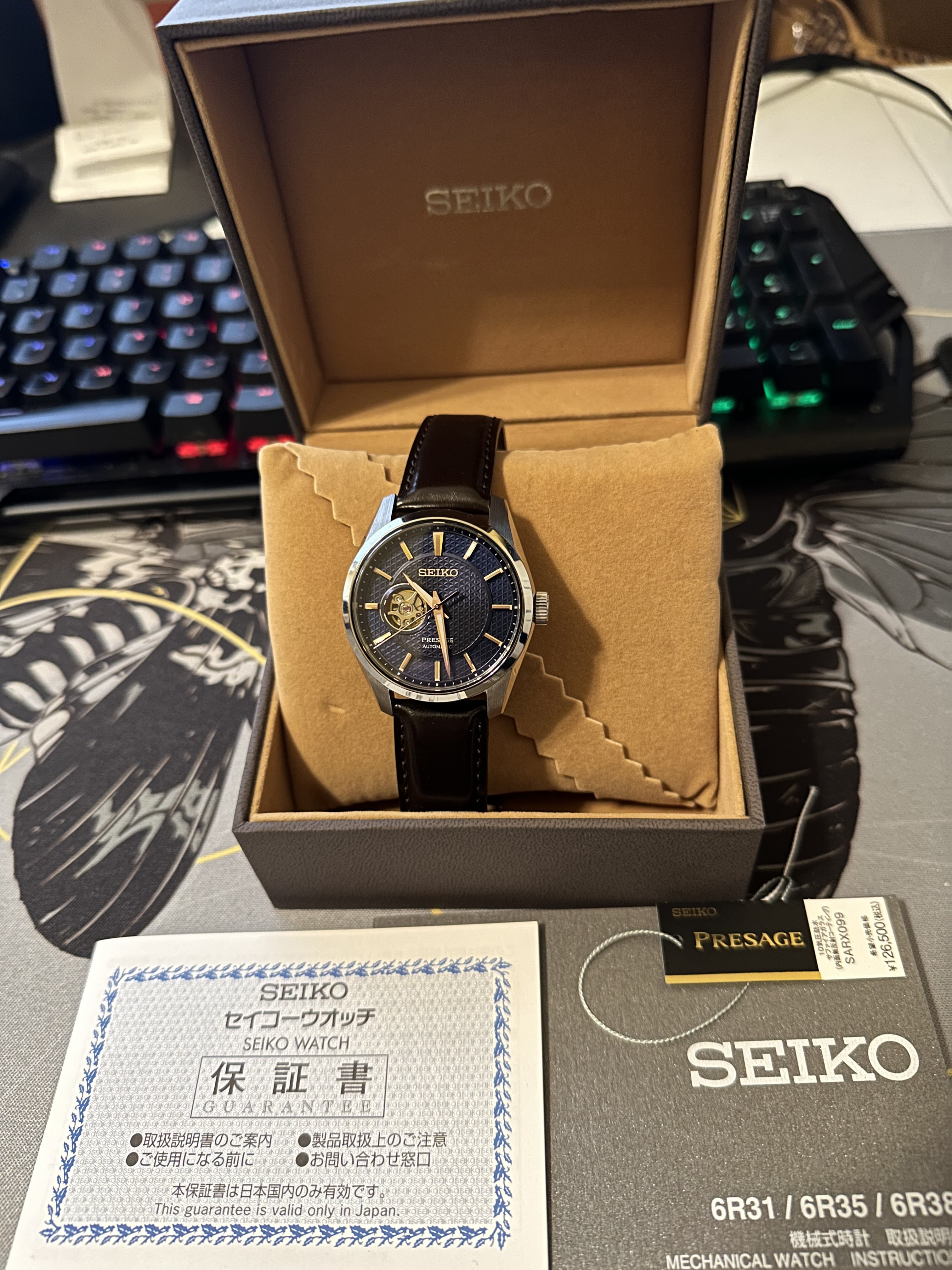 WTS] Seiko Presage SARX099 / SPB311 Sharp Edge Aisumi Blue  