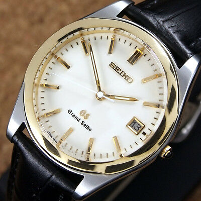 Authentic Grand Seiko Date Ref.8N65-8000 18K Solid Gold Bezel 