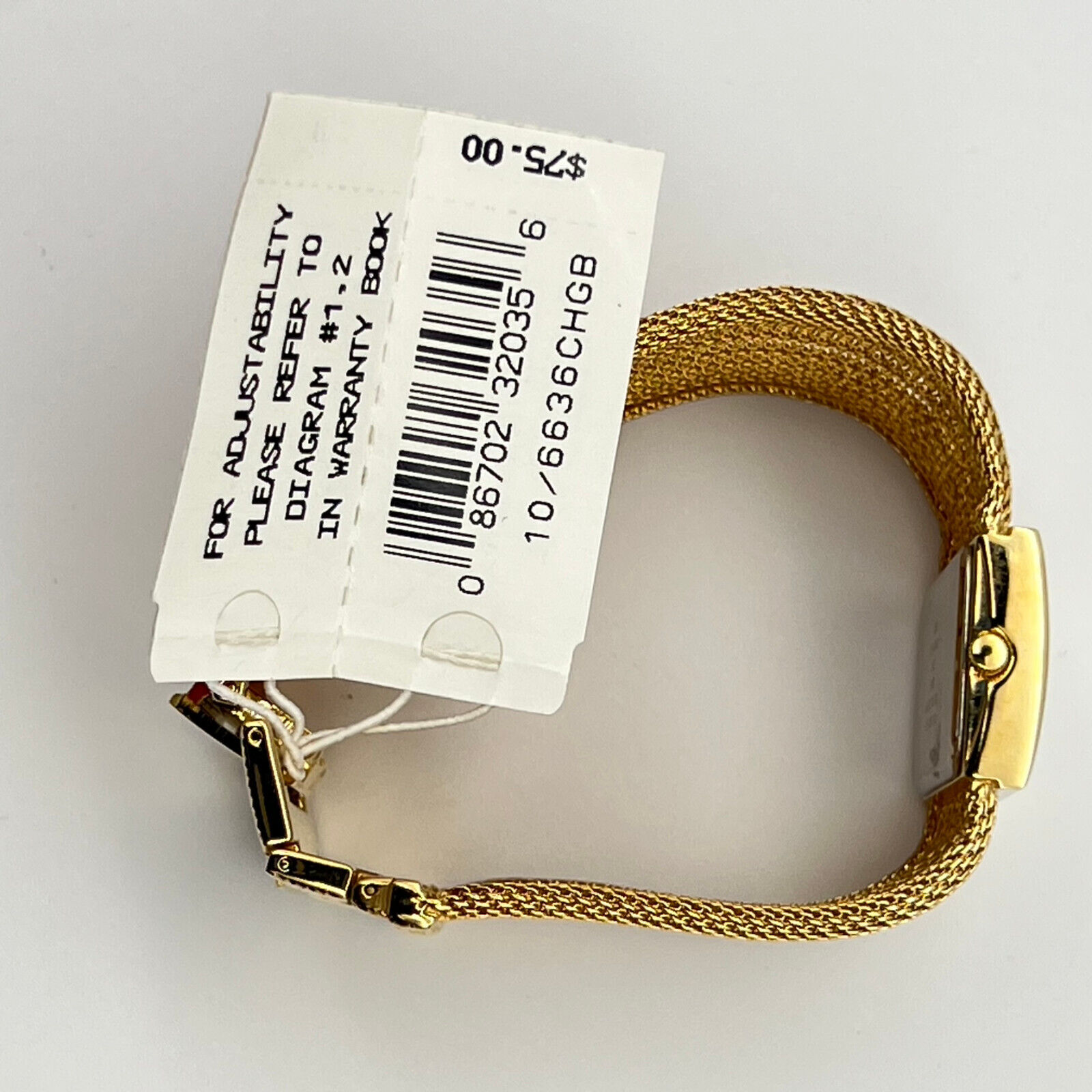 Ladies ANNE KLEIN Gold Tone Oversized Large Mesh Cuff Ladies ANNE KLEIN Gold Tone Oversized Large Mesh Cuff